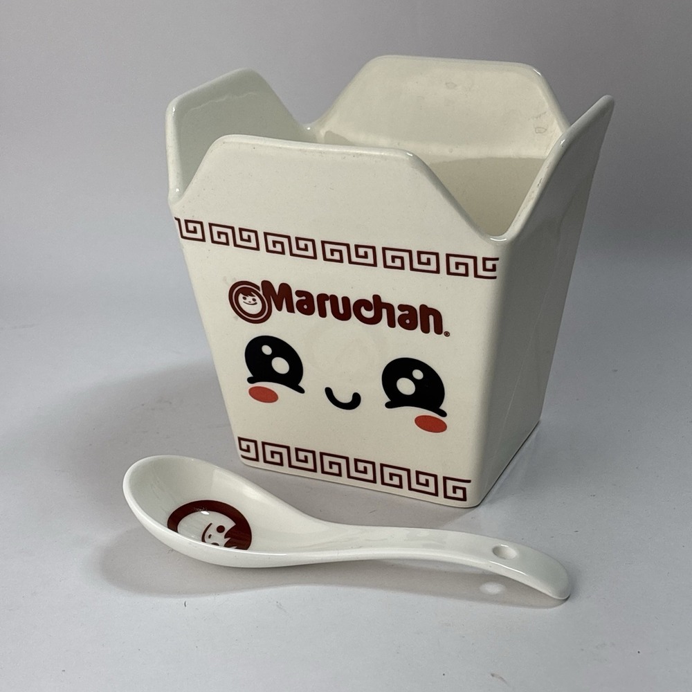 Maruchan Ceramic Japanese Take Out Container Noodle Ramen Bowl Kitchen Kawai